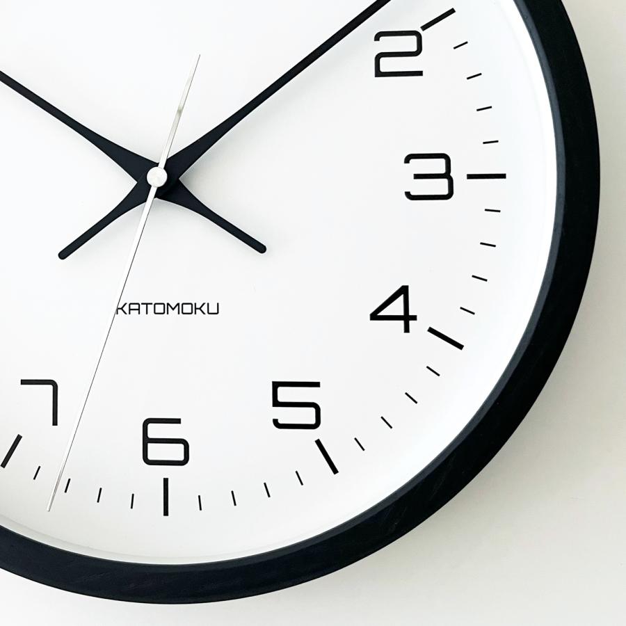 壁掛け時計 電波時計 KATOMOKU muku clock 11 ブラック km-94BKRC 連続秒針 名入れ対応品 静音 静か おしゃれ ...