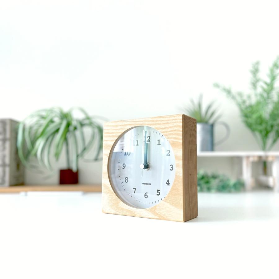 置き時計 電波時計 KATOMOKU dual use clock 4 ナチュラル km 置き時計 電波時計 KATOMOKU dual use clock 4 ナチュラル km