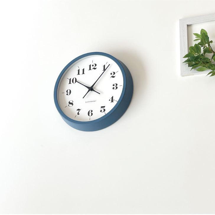 壁掛け時計 電波時計 KATOMOKU muku clock 12 ブルー km-97BLRC 連続秒針 名入れ対応品 静音 静か おしゃれ ...