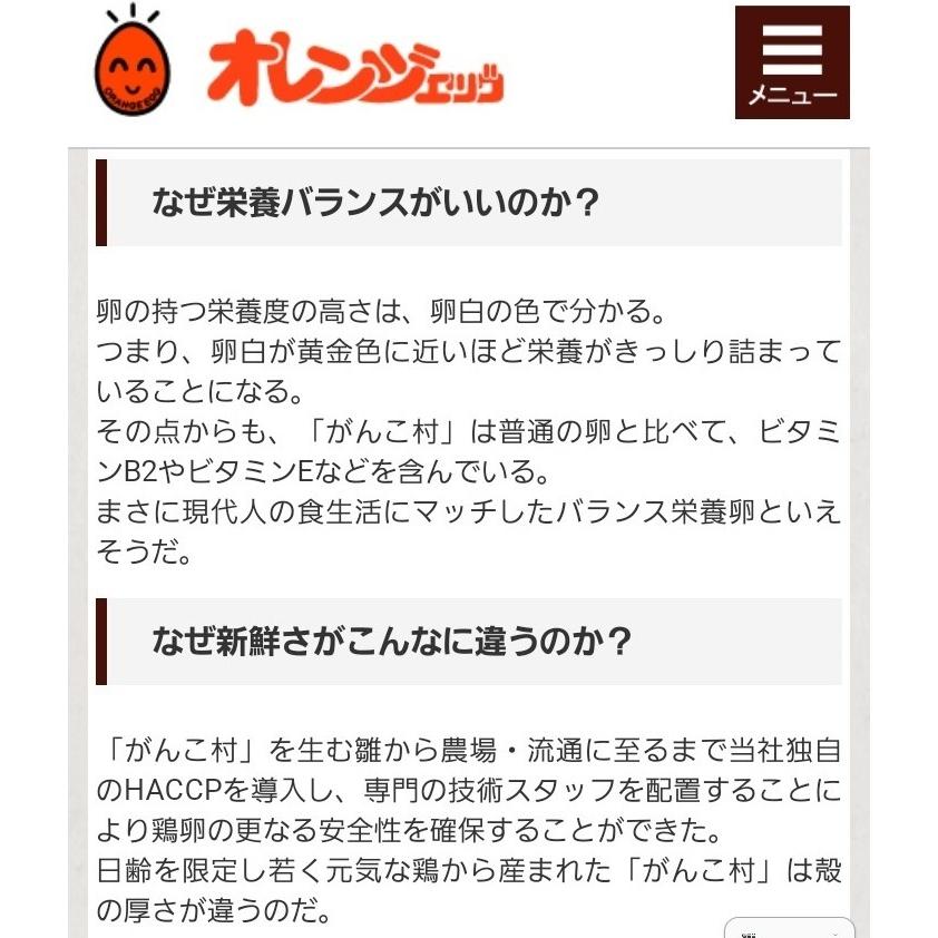 (濃厚)(送料無料)(頑固)がんこ村赤玉子（1パック10コ入り）×8パック｜kamokudou｜04