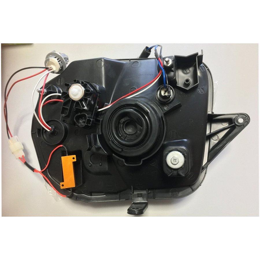 ヘッドライト JB23 ジムニー CCFLリング付 LEDウィンカー インナーブラック 左右セットの画像