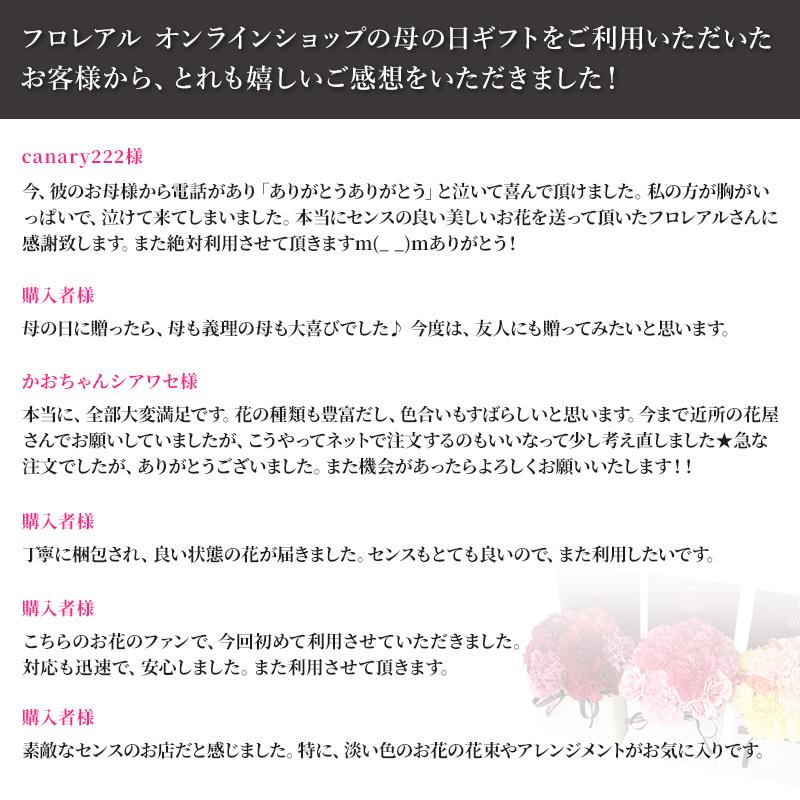 まだ間に合う (配送2日地域を除く) 母の日 ギフト 2024 プレゼント 花 送料無料 フロレアル シャンパーニュ フラワーボックス 他3色選択 ボーナス等5％｜kamon-hanay｜18