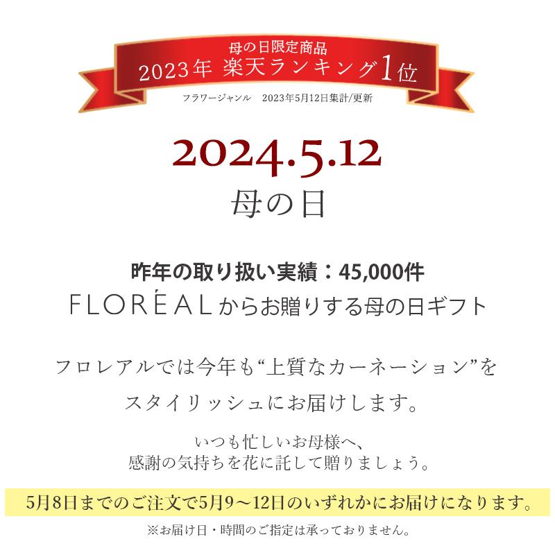 まだ間に合う (配送2日地域を除く) 母の日 ギフト 2024 プレゼント 花 送料無料 フロレアル シャンパーニュ フラワーボックス 他3色選択 ボーナス等5％｜kamon-hanay｜07