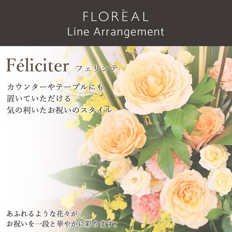 花 ギフト 開店祝い フロレアル フェリシテ ライン アレンジ Aタイプ 《卓上タイプ》(６色からご選択）優良配送 誕生日 爆買_7