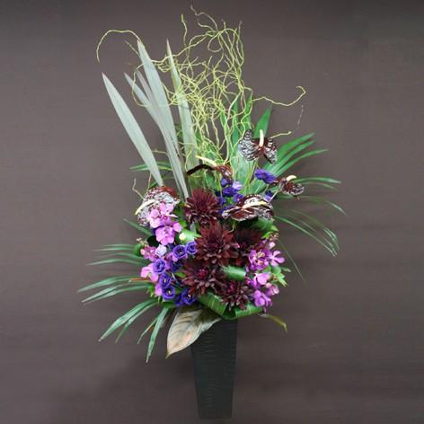 爆安プライス 花 ギフト フロレアル フェリシテ ラインアレンジ Eタイプ 床置きタイプ ６色から選べます 誕生日 お花 バラ プレゼント 想像を超えての Www Esiba Tg