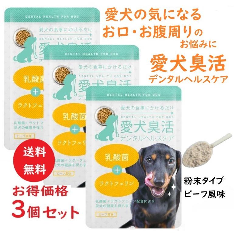愛犬臭活 デンタルヘルスケア 15ｇ 3個セット 犬 ペット ラクトフェリン サプリ 口 うんち 対策 サポート サプリメント おやつ 歯磨き 乳酸菌 粉末 スプーン付 B07w3xksyn 3 生活雑貨本舗 通販 Yahoo ショッピング
