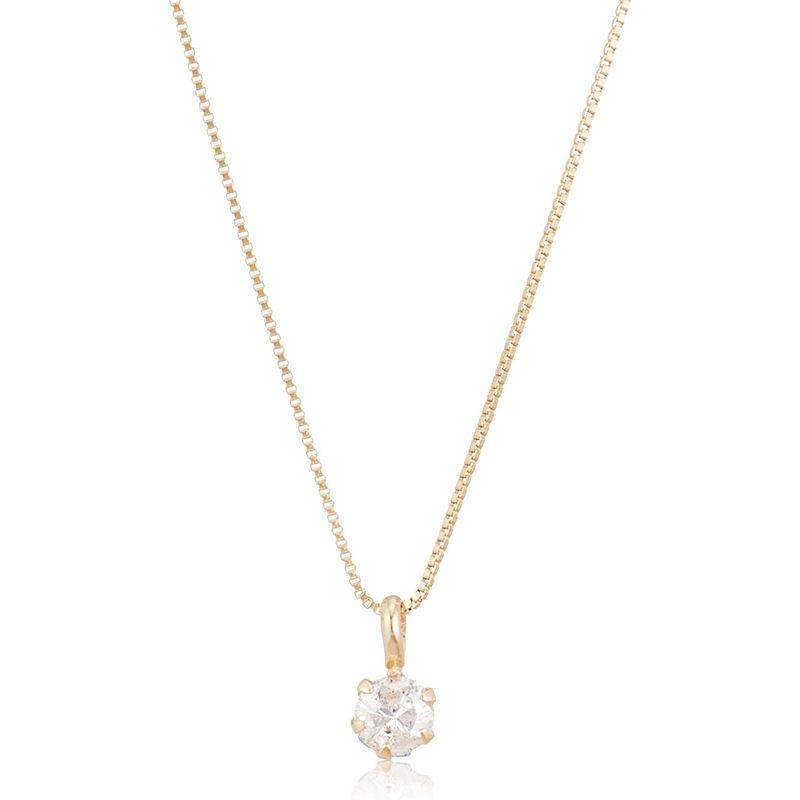 D-COLLECTION(ディーコレクション) 18金イエローゴールド ダイヤモンド ネックレス 0.1ct 鑑別カード付 D1504200 COLLECTION ディーコレクション 18金イエローゴールド ダイヤモンド ネックレス 1ct 鑑別カード付 D1504200