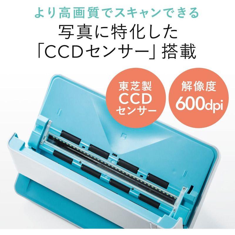 サンワダイレクト 簡単フォトスキャナー 自動 高速スキャン (L版・2秒/A4・5秒) 東芝製CCDセンサー Windows/Mac 対応 簡単フォトスキャナー 自動 高速スキャン L版 2秒/A4 5秒 東芝製CCDセンサー Windows/Mac 対応