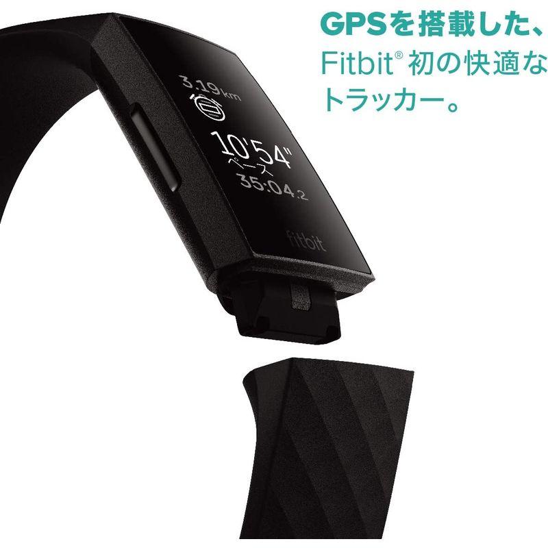Fitbit Charge4 GPS搭載フィットネストラッカー Black/Black L/Sサイズ FB417BKBK-FRCJK 