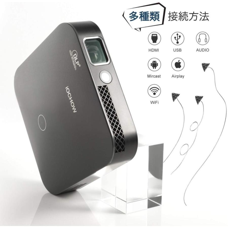 プロジェクター プロジェクター Iochow Io4 ルーメン Dlp 1080pフルhd対応 小型 1280 7解像度 ミニ Dlp 自動台形補正 3000