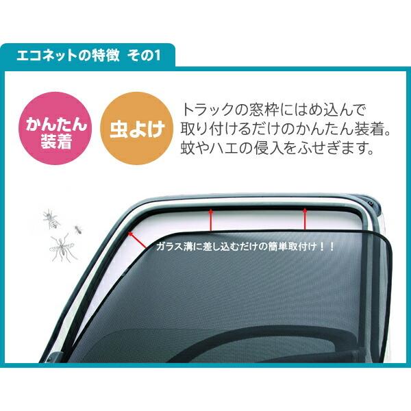 590214エコネット2枚入(トラック用網戸)三菱ふそうスーパーグレート（初期型・07・17）｜kamotudonet｜06