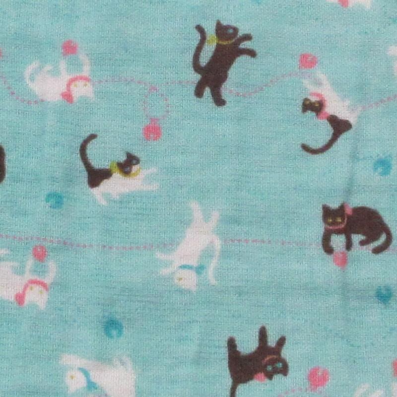 タオル地 手拭い 日本製 猫 サックス 綿 たおるじ てぬぐい｜kamoya529｜03
