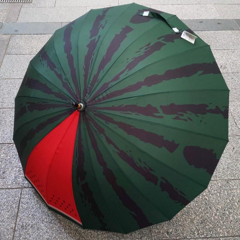 現代スタイル 晴雨 傘 和傘 和柄傘 長傘 すいか｜kamoya529