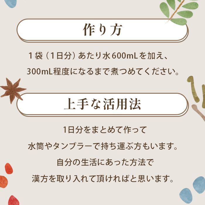 第2類医薬品 桂枝茯苓丸料 お試し5日分 5包 煎じ薬 ケイシブクリョウガン 月経痛 月経不順 めまい むくみ 冷えのぼせ 更年期  漢方茶 ウチダ和漢薬｜kampo-shoeido｜08