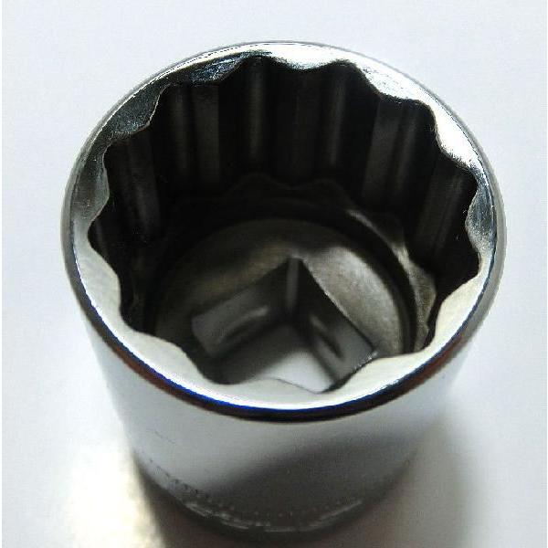 Snap-on (スナップオン) 3/8 差し込み 12角 ショート ソケット 19mm FM 