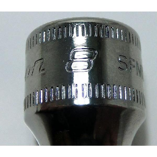 Snap-on (スナップオン) 3/8 差し込み 12角 ディープ ソケット 8mm SFM 