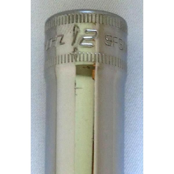 Snap-on (スナップオン) 3/8 差し込み 6角 ディープ ソケット 12mm  