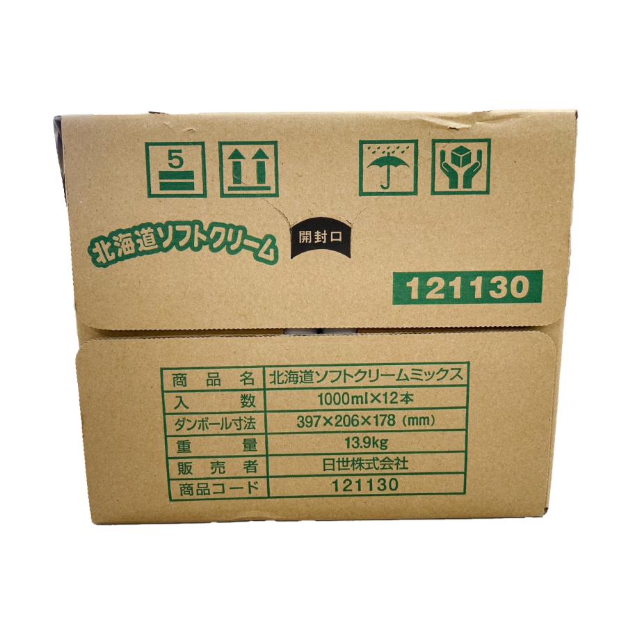 日世 北海道ソフトクリームミックス 1L×12本入 ソフトクリーム 日世 北海道ソフトクリームミックス 1L×12本入 ソフトクリーム