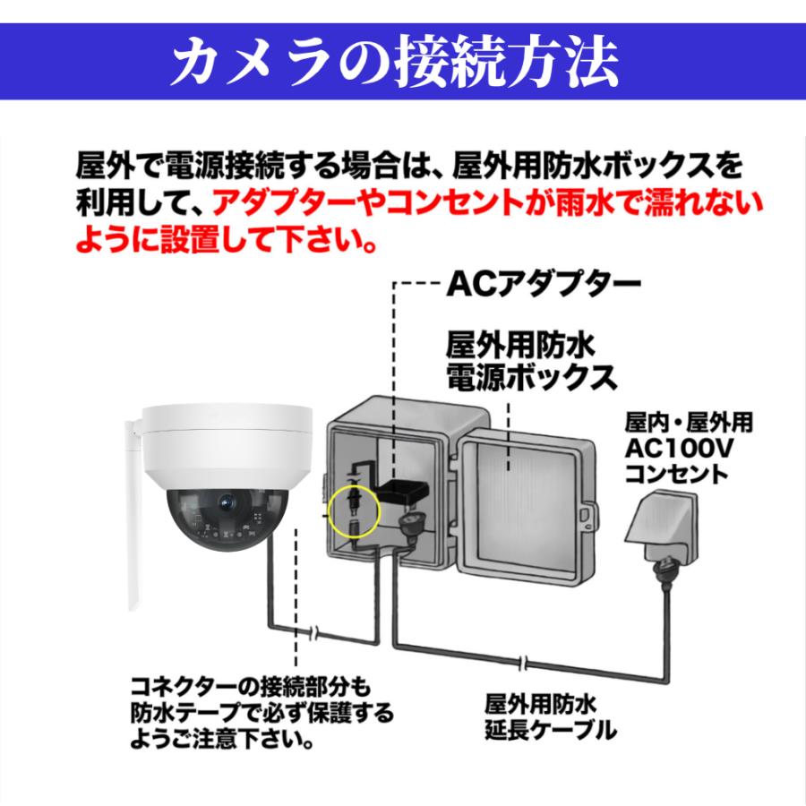 防犯カメラ ワイヤレス 屋外 ドーム型防犯カメラ 500万画素 防犯カメラ ワイヤレス 屋外 ドーム型防犯カメラ 500万画素