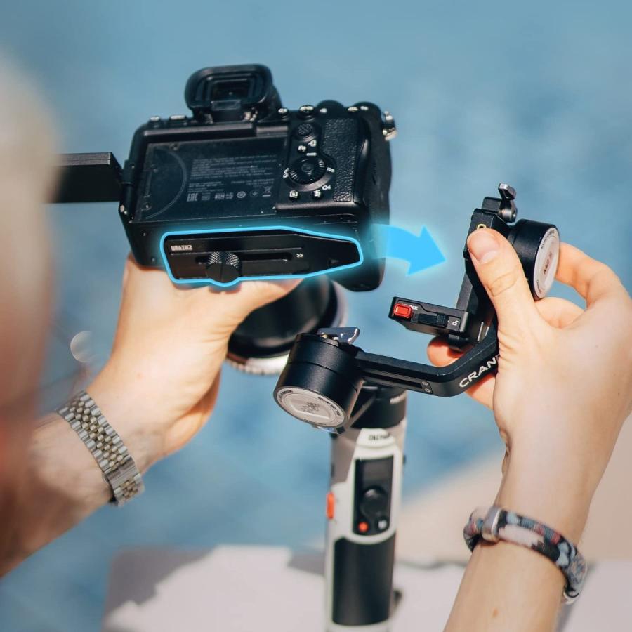 Zhiyun Crane M2 S 手持ち3-軸 カメラ ビデオ スタビライザー ジンバル