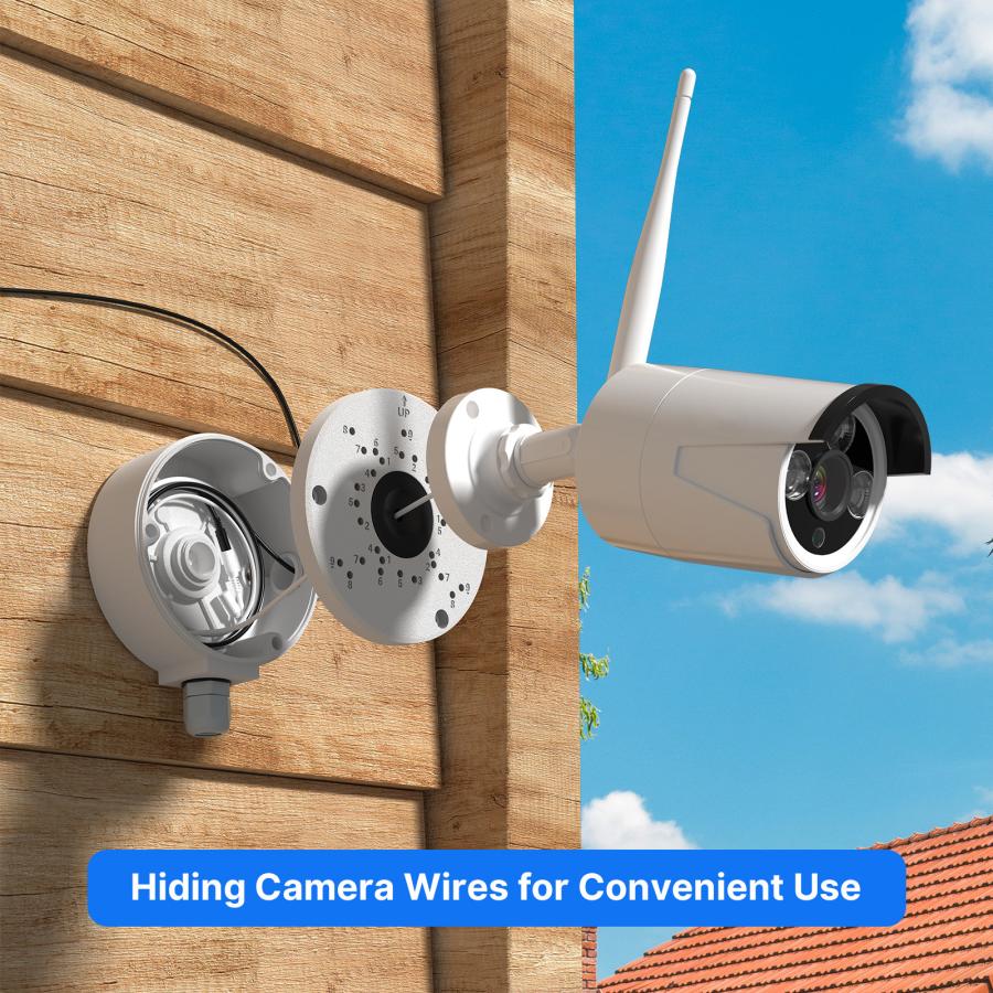 防犯カメラ用 防水ジャンクションボックス IPカメラ用 電気