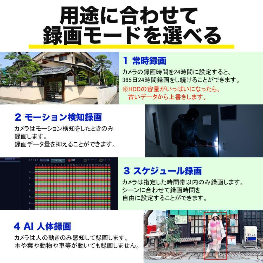 ArcOWL 防犯カメラ 屋外 セット 800万 家庭用 レコーダー PoE給電 1台