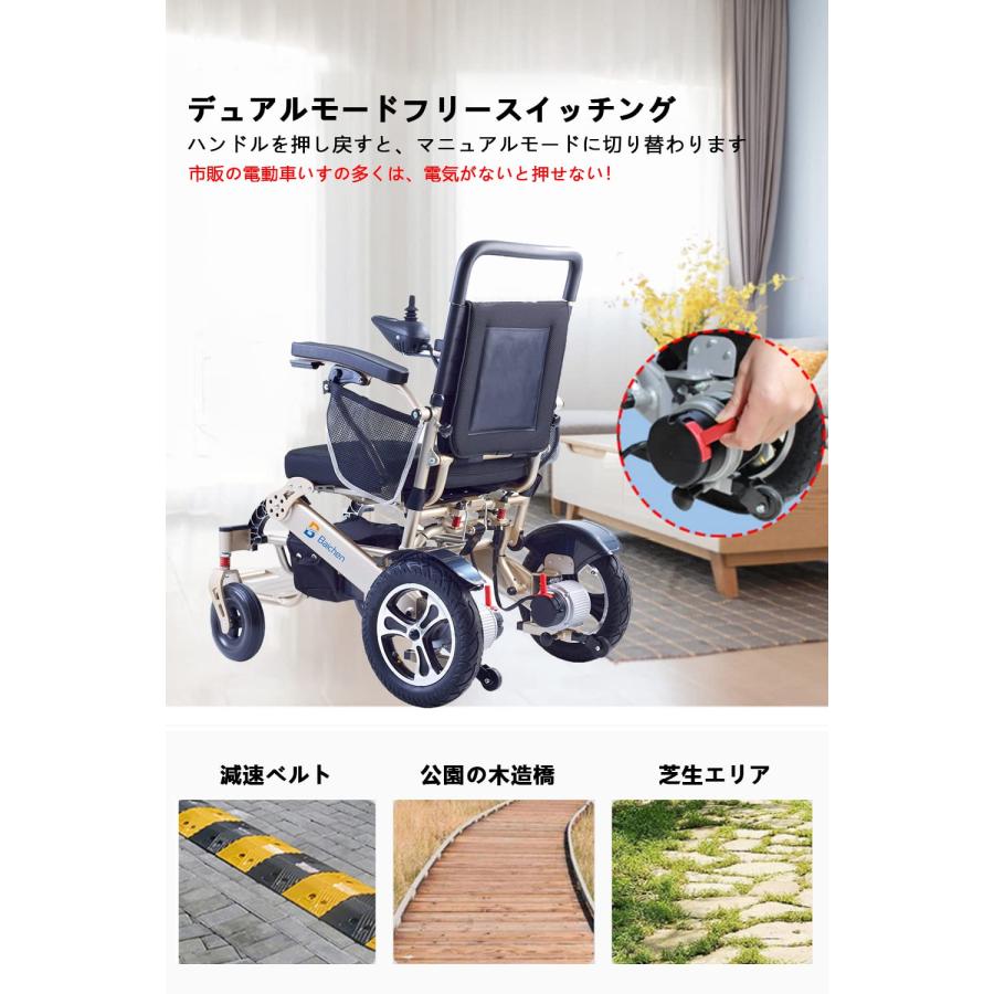 ワンタッチ折り畳み式、電動車椅子 展示品
