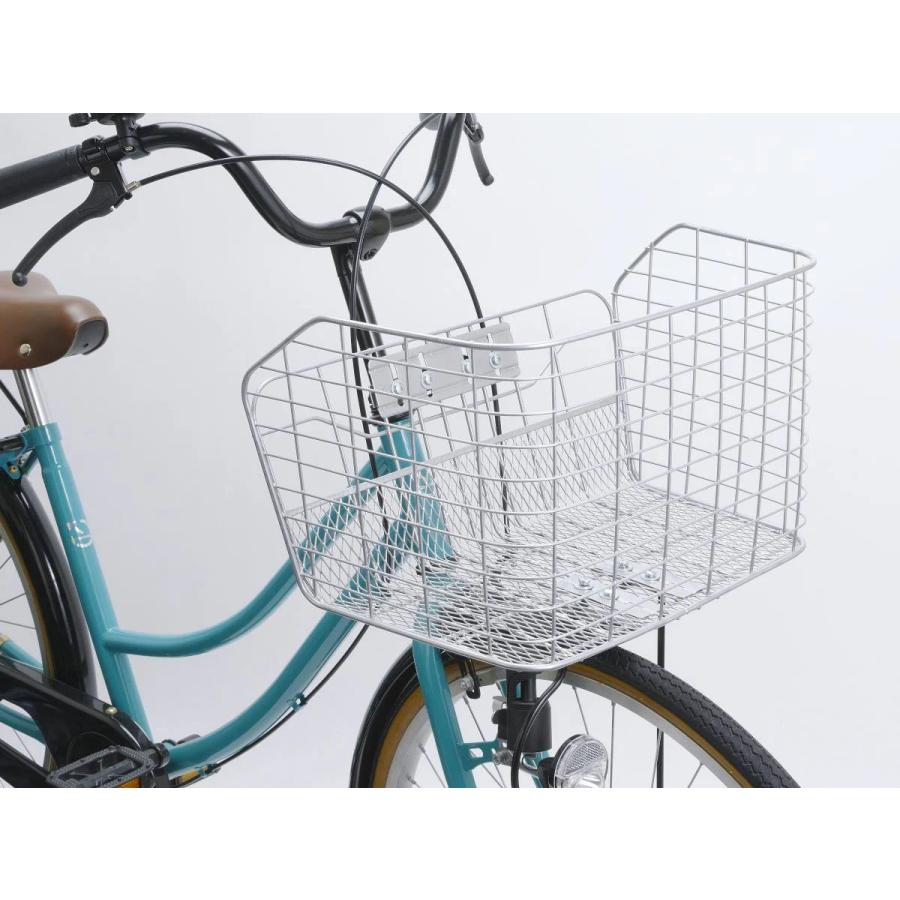 サギサカ（SAGISAKA） 自転車前かご 大きい 48385 通勤 通学 ワイド 幅