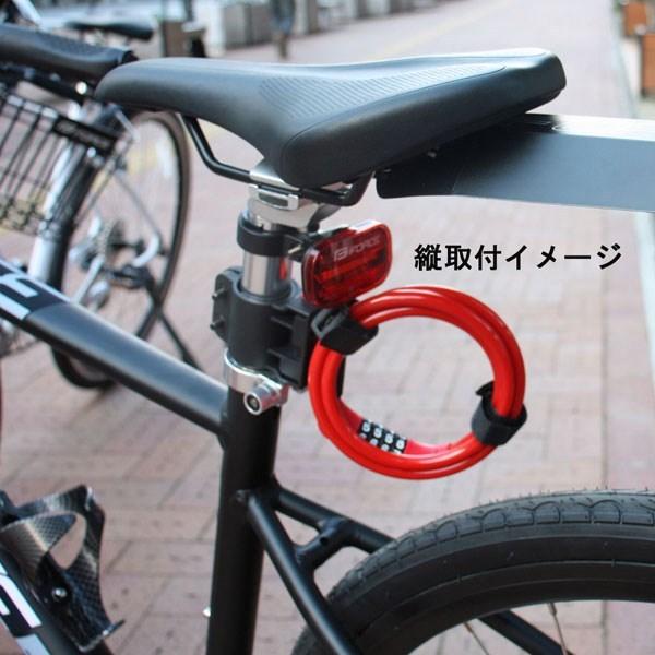 自転車 ワイヤー錠 FORCE ミニダイヤルロック 90cm ブラケット付き