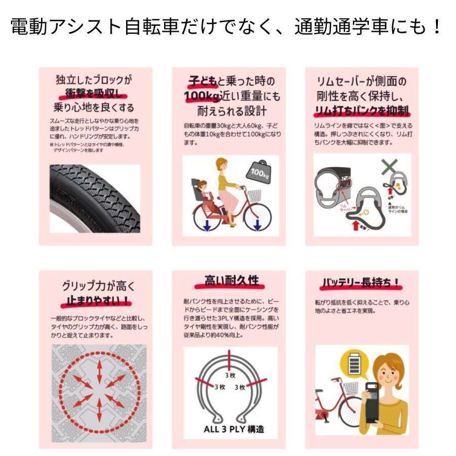 IRC 自転車タイヤ 24インチ 2本セット チューブ付き 足楽NEO 耐摩耗 90