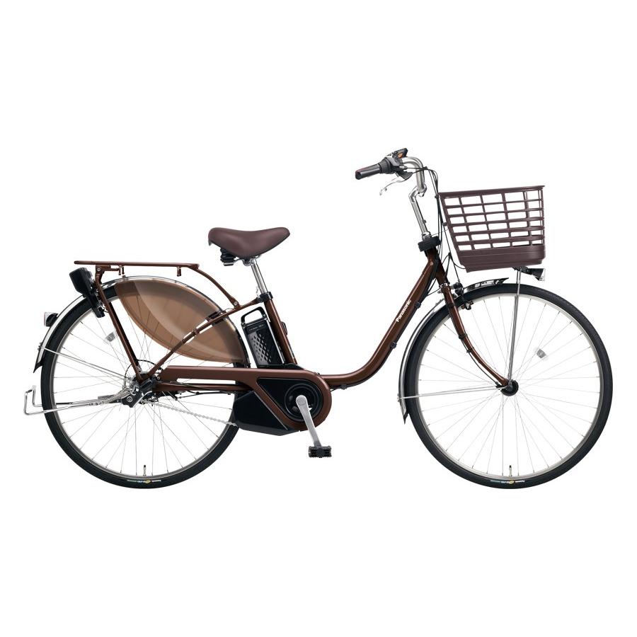 『ＳＡＬＥ　３０％』　電動自転車　パナソニック　２６インチ　バッテリー　充電器　付き　茶色　配達可能 今だけ先着100台特別価格】 電動自転車 パナソニック Panasonic