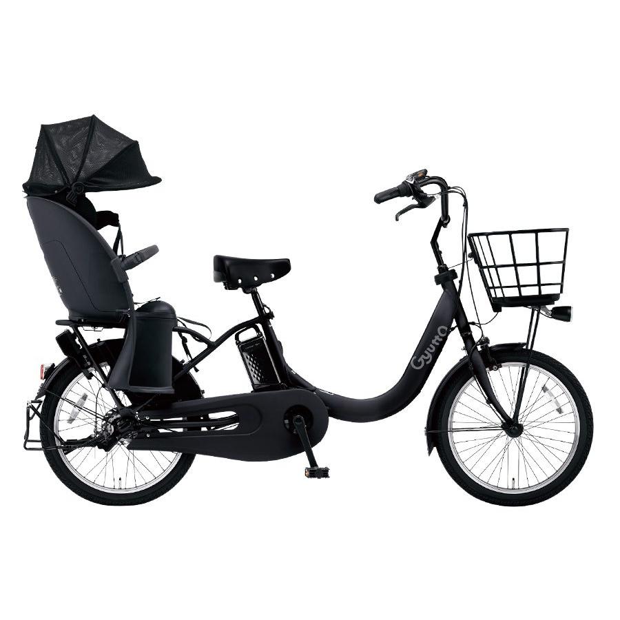 完売御礼 ギュット・クルームR・EＸ BE-FRE033B マットチャコールブラック 20インチ 後子ども乗せ自転車 （大）ぱ2023年モデル | Panasonic | 01