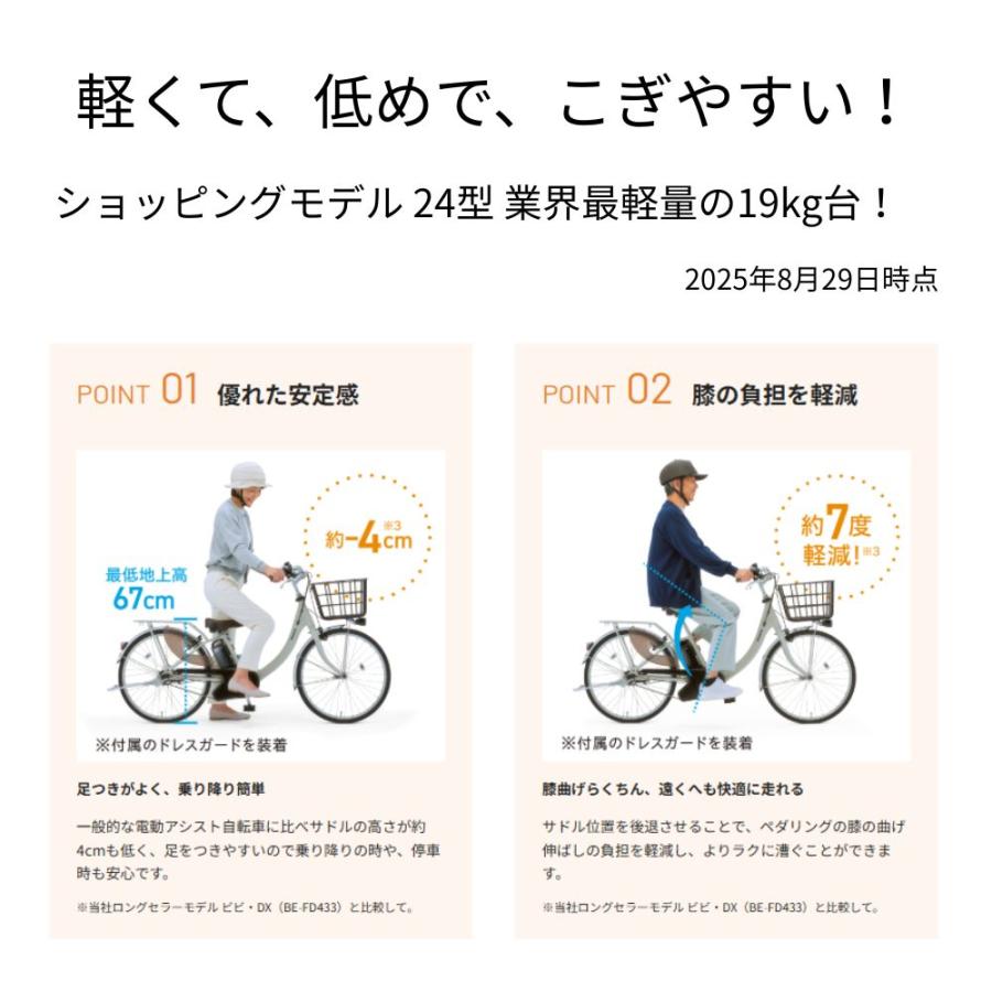 Panasonic（パナソニック） 電動アシスト自転車 ビビ・SL・24 BE