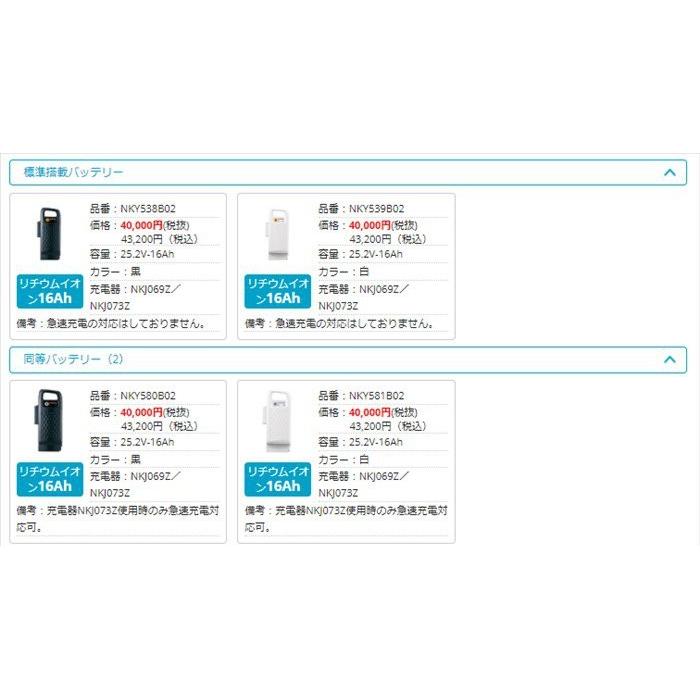 Panasonic - パナソニック　バッテリー　NKY539B02   16Ah 楽天市場】正規品 新品 パナソニック NKY539B02 バッテリー 25.2