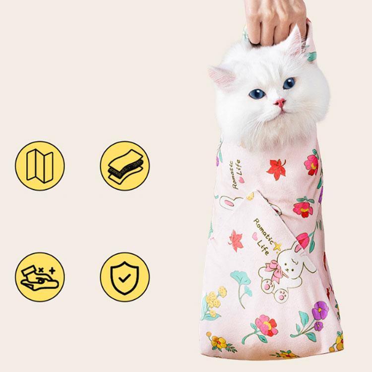 猫 包むだけ 歯磨き お助け グッズ グルーミング トリミング