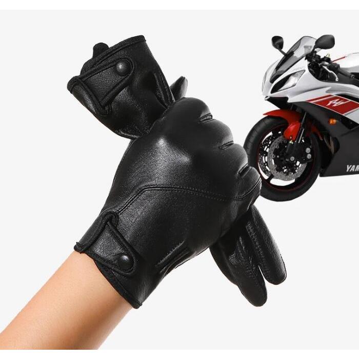 バイクグローブ 夏用 牛革 マホ対応 メンズ レディース 春秋 防風 滑り 