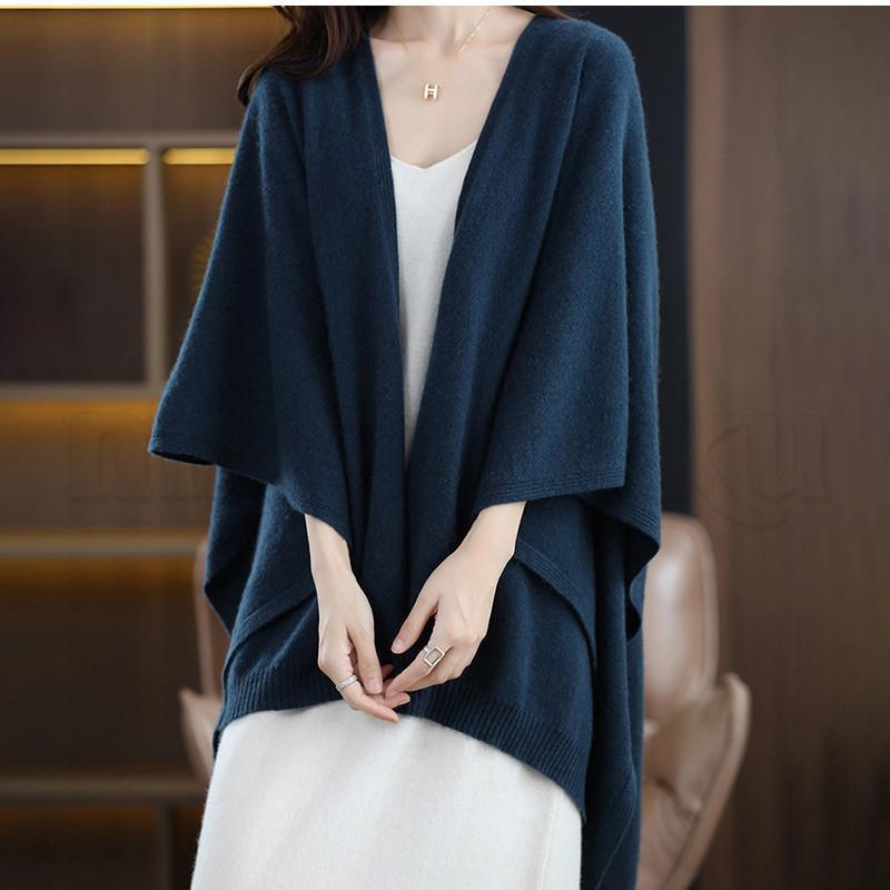 大特価】ショール ウール100％ レディース ポンチョ ストール 大判