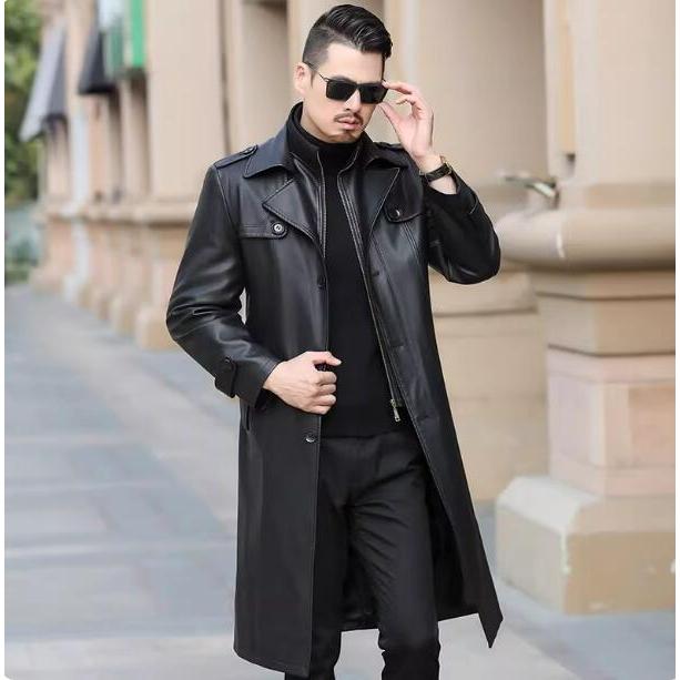 ラム革コート ロング丈 アウター 毛皮コート レザージャケット メンズ 革ライダースジャケット 大きいサイズ 防寒 秋冬 バイク カジュアル 防風 大特価】ラム革コート ロング丈 アウター 毛皮コート レザージャケット