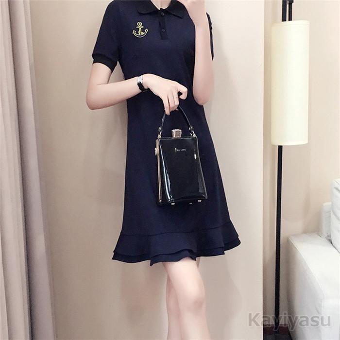 R7　デサントポロシャツスタイル レディースゴルフワンピース R7 デサントポロシャツスタイル レディースゴルフワンピース R7