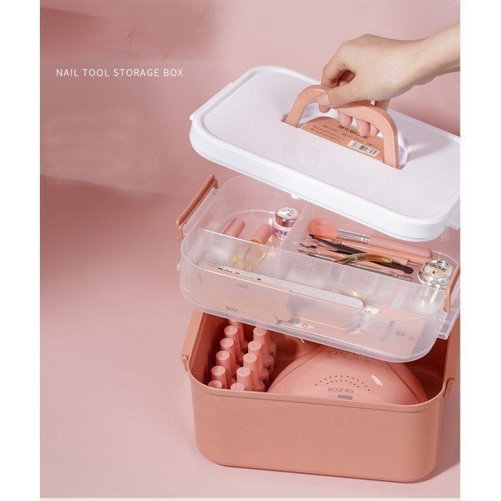 ネイル用品 ネイル収納ボックス 収納ケース メイクボックス ネイル宝石