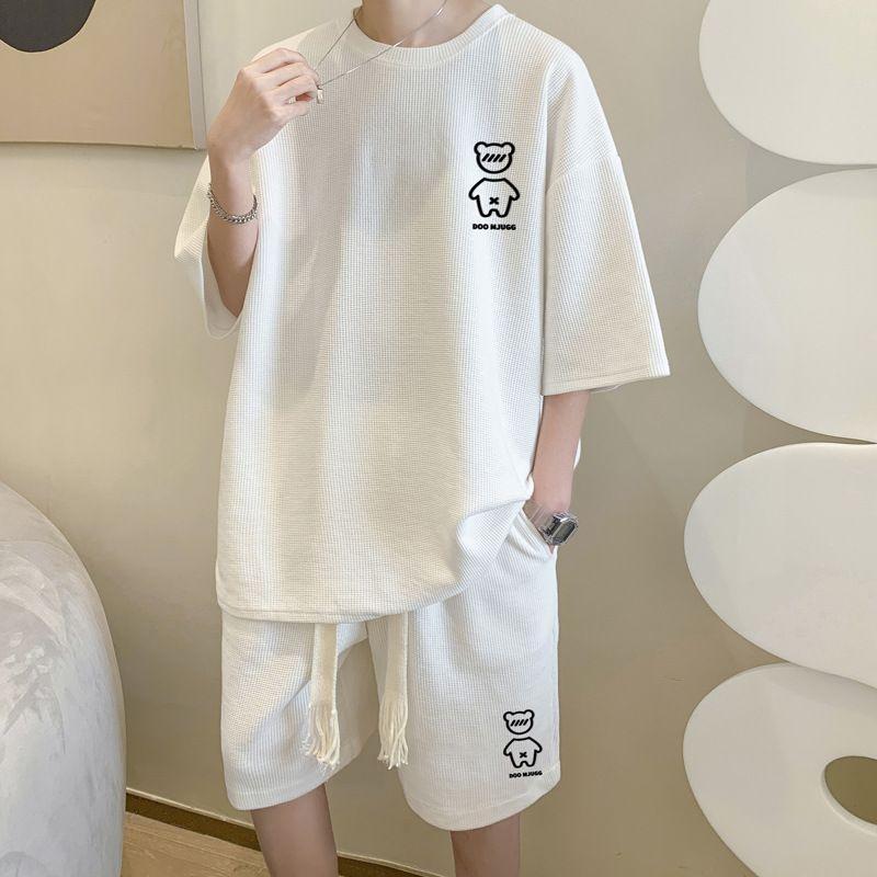 上下セット セットアップ Tシャツ ハーフパンツ 半袖 メンズ 夏 ルーム