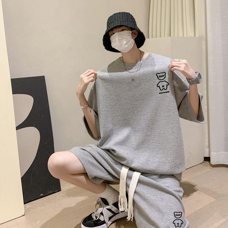 上下セット セットアップ Tシャツ ハーフパンツ 半袖 メンズ 夏 ルーム