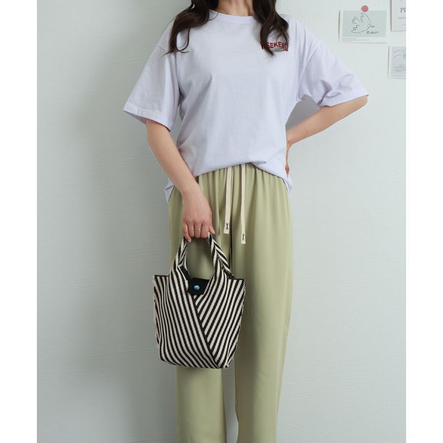 【新品未使用】Naptime　ニットバッグ（ブルー） 新品未使用】Naptime ニットバッグ（ブルー） - メルカリ