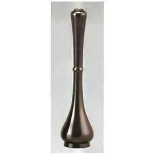 茶道具　花入れ　曽呂利　銅製・煮色　桐箱　高さ27×径6.5cm　t125-01