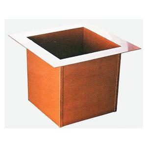茶道具 炉檀（上） 鋲打 銅製 o123-13 その他茶器-キッチン、日用品、文具