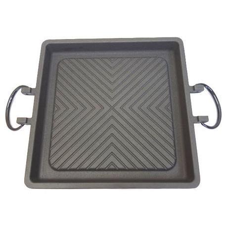 南部鉄器 焼肉プレート 角型 内径270mm 深さ29mm 420×288×40mm IH対応