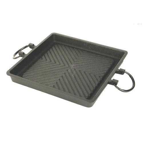 南部鉄器焼肉プレート角型　内径270mm IH対応バーベキューBBQアウトドア 南部鉄器 焼肉プレート 角型 内径270mm 深さ29mm 420×288×40mm IH対応