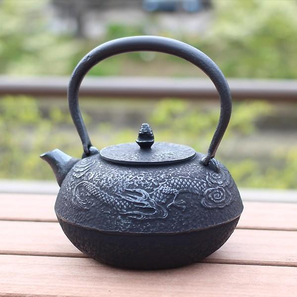 南部鉄器 鉄瓶 雲竜（黒） 1.3L 日本製 : カナシチYahoo!店 - 通販