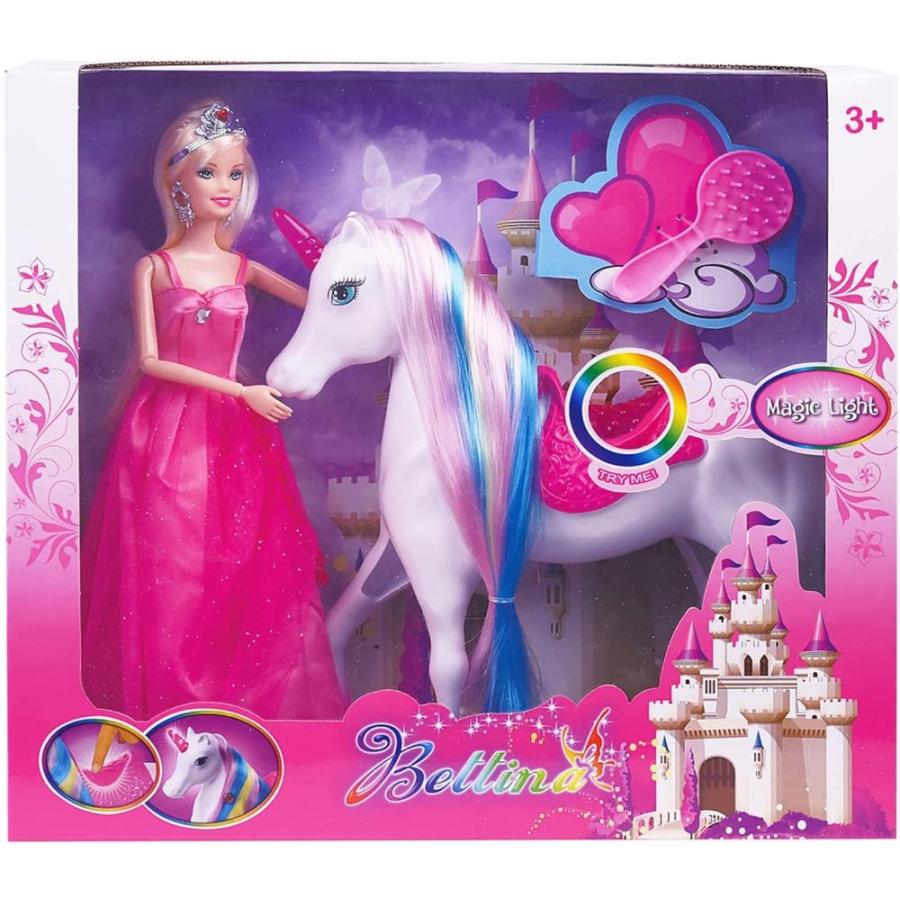 売り出し価格 Magic Light Unicorn and Princess Dolls， Unicorn Horse Toys for Girls /Boys，