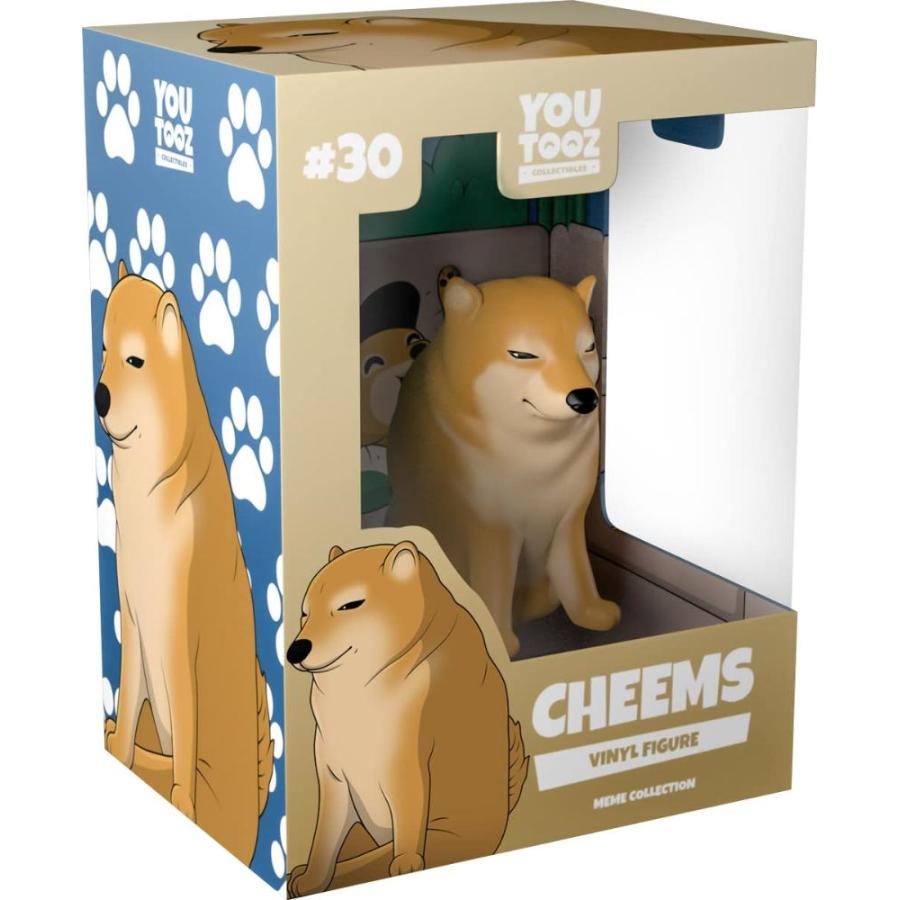 日本通販サイト Cheems Doge ビニールフィギュア 3.5インチ かわいいチーズフィギュア - 有名なインターネットミームに基づくYoutooz Memeコレ